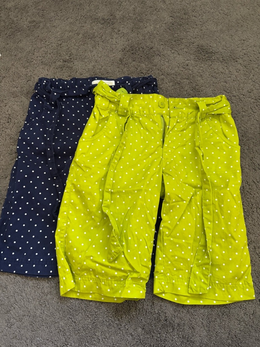 Lot of 2 Vintage Cherroke Polka Dot Shorts Girls Size L 10-12